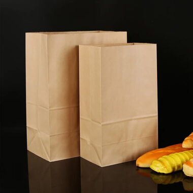 Food paper bags for sandwich biscuit takeaway packaging
