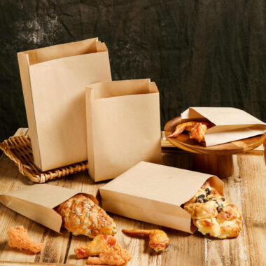 Food grade greaseproof paper bags for fries sandwich chicken