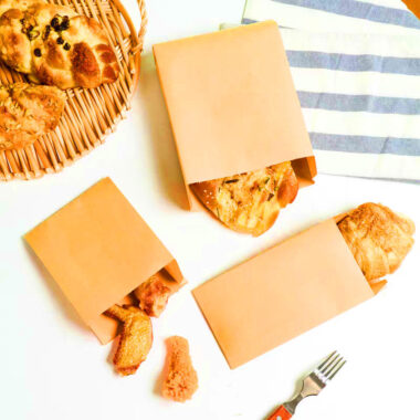 Food grade greaseproof paper bags for fries sandwich chicken