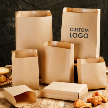 Food grade greaseproof paper bags for fries sandwich chicken