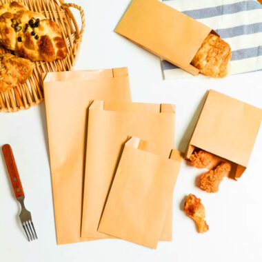 Food grade greaseproof paper bags for fries sandwich chicken