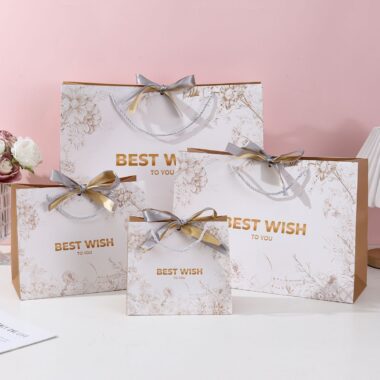 Premium floral shopping and gift paper bags