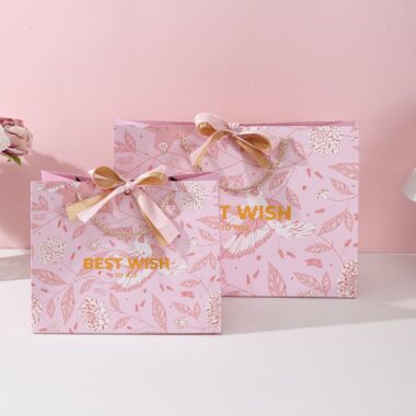Premium floral shopping and gift paper bags
