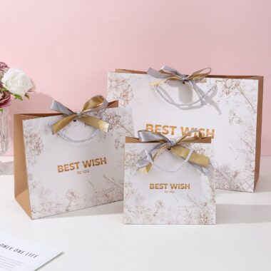 Premium floral shopping and gift paper bags