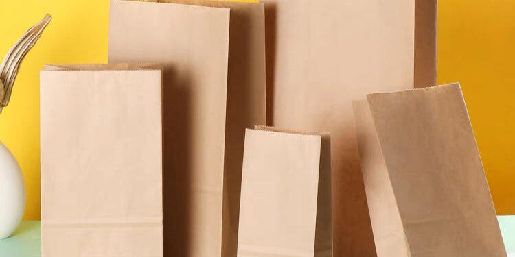 Takeaway kraft food paper bags for bread bakery and roast chicken