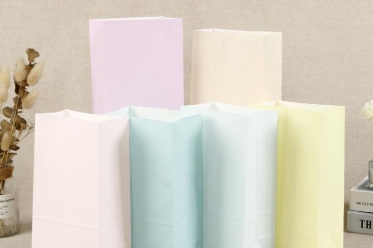 Kraft Food Paper Bags for Snacks and Bakery (2) Kraft food paper bags for candy biscuit bread and nuts