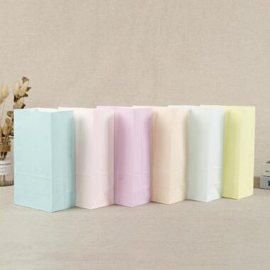 Kraft food paper bags for candy biscuit bread and nuts