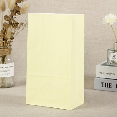 Kraft food paper bags for candy biscuit bread and nuts