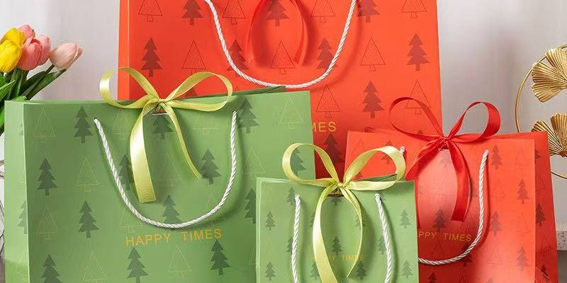 High-quality lucky tree shopping and gift paper bags