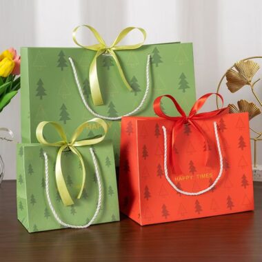 High-quality lucky tree shopping and gift paper bags