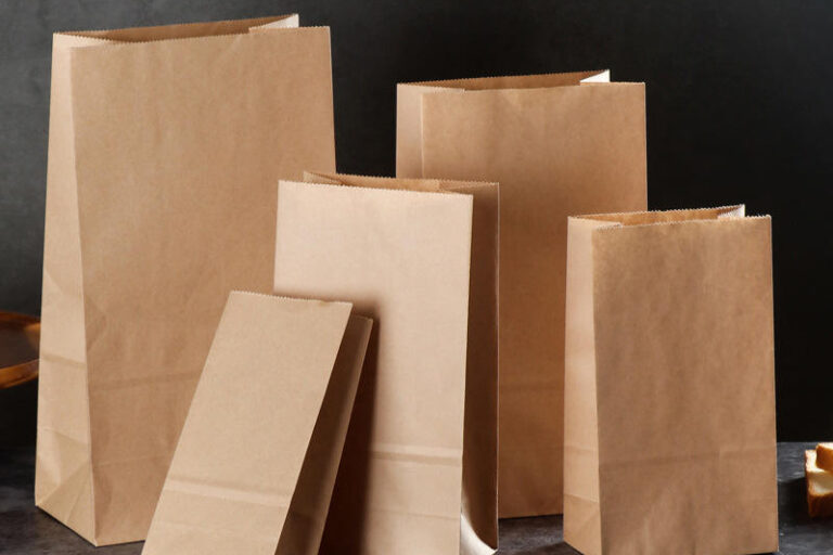 Square Bottom Fast Food Paper Bags (1) Eco square bottom food paper bags for fast food takeaway